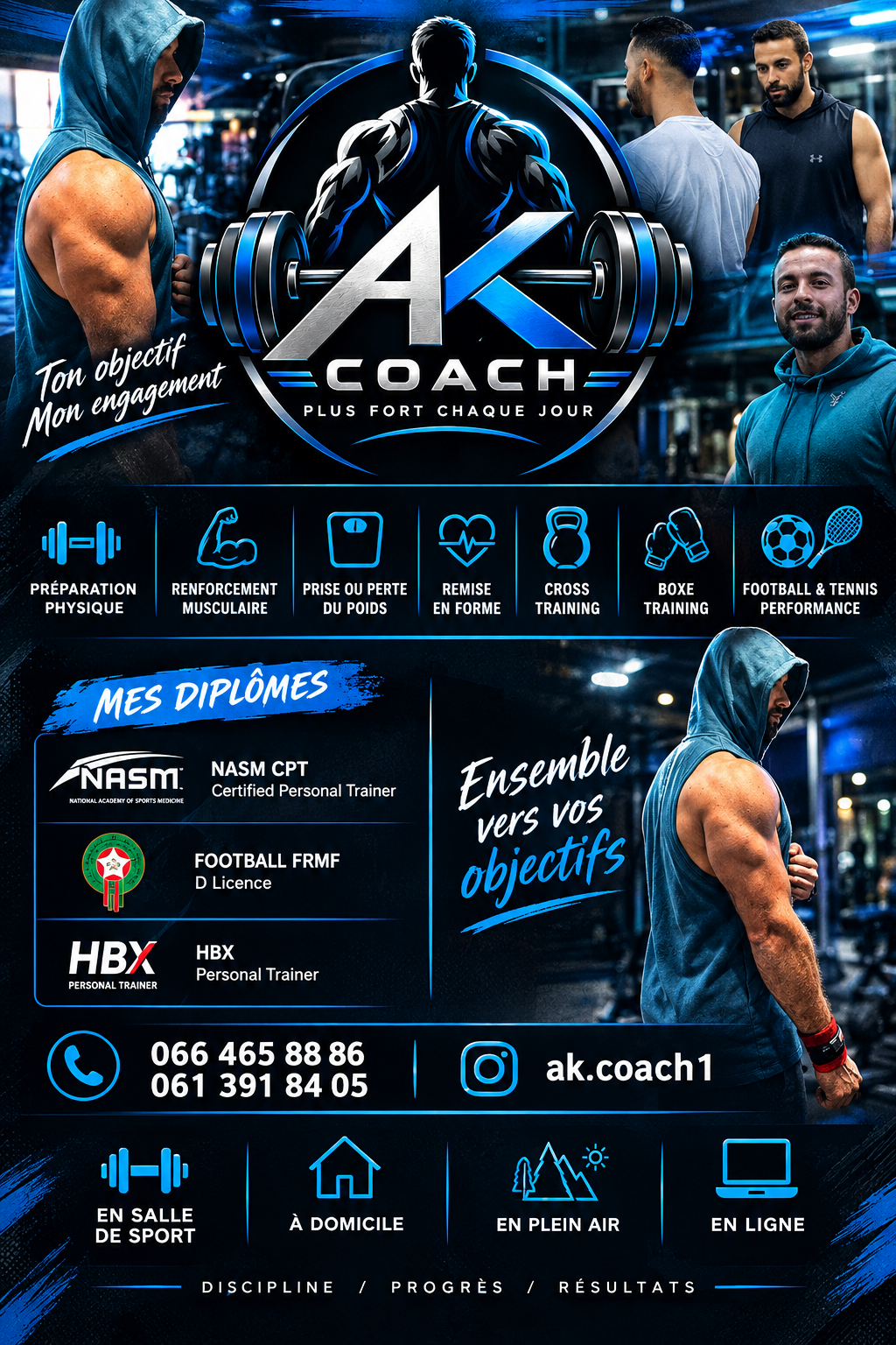Khalil Abderrahmane, Coach de sport personnel — Casablanca
